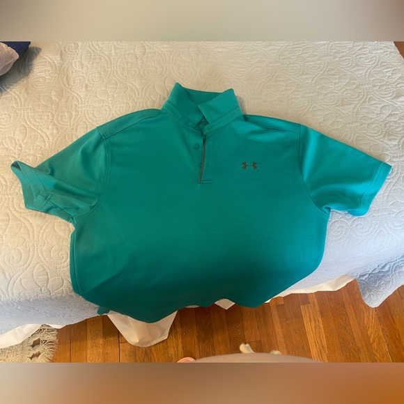 Adidas Golf Polo. Men’s Medium. Teal in color. - Picture 4 of 4